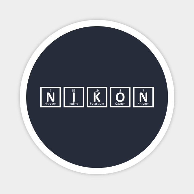 Nikon Periodic Table Magnet by umarhahn